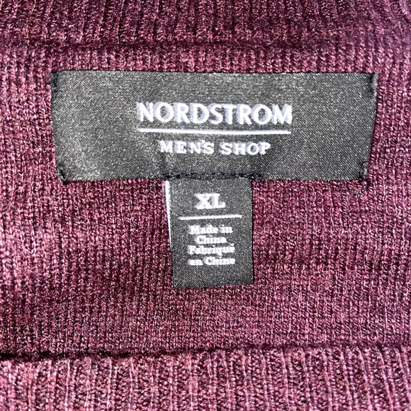 Nordstrom Sweater Mens XL Men's Wool Blend Birdseye Crewneck NWOT * - Picture 3 of 6
